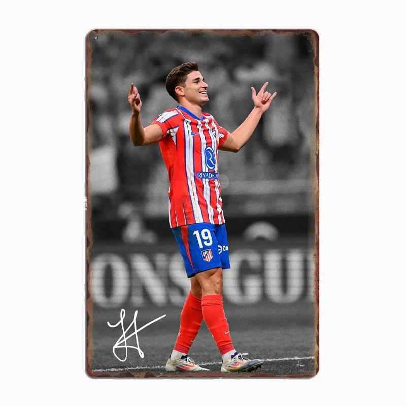 Julian Alvarez Football Sport Player Posters Metal Print Sign Poster Garage Room Cinema Living Custom Tin Vintage Home Decor 20x30cm(7.8x11.8inch)
Julian Alvarez Football Sport Player Posters Metal Print Sign Poster Garage Room Cinema Living Custom Tin Vintage Home Decor 20x30cm(7.8x11.8inch)