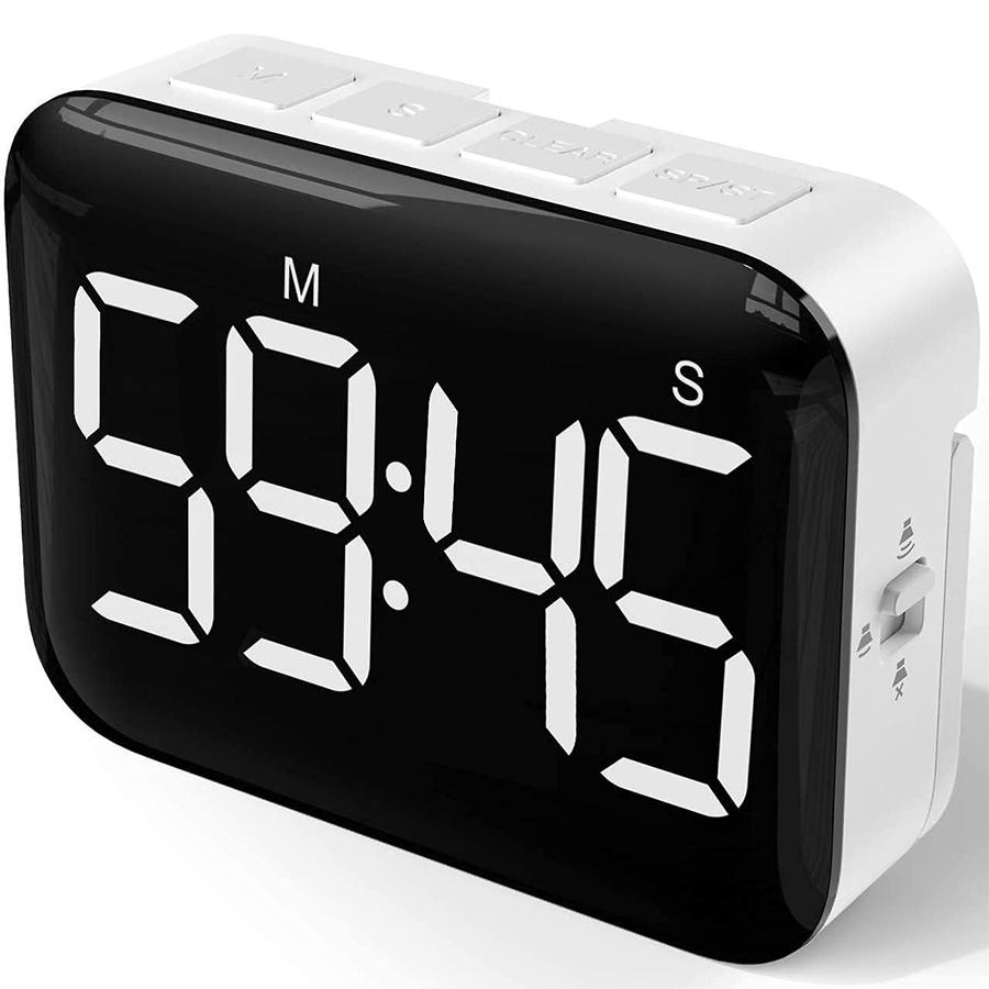 Digital Kitchen Timer - Magnetic Countdown Count Up Timer with Large LED Display, 2 Brightness, Loud Volume (Batteries Not Included)
Digital Kitchen Timer - Magnetic Countdown Count Up Timer with Large LED Display, 2 Brightness, Loud Volume (Batteries Not Included)