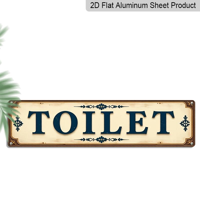 2D Flat, 1pc, Rustic Aluminium Decorative Sign for Toilet, French Country Style Wall Decoration, Wall Hanging, Rustic Decor for Bathroom, Farmhouse 40cm x 10cm
2D Flat, 1pc, Rustic Aluminium Decorative Sign for Toilet, French Country Style Wall Decoration, Wall Hanging, Rustic Decor for Bathroom, Farmhouse 40cm x 10cm