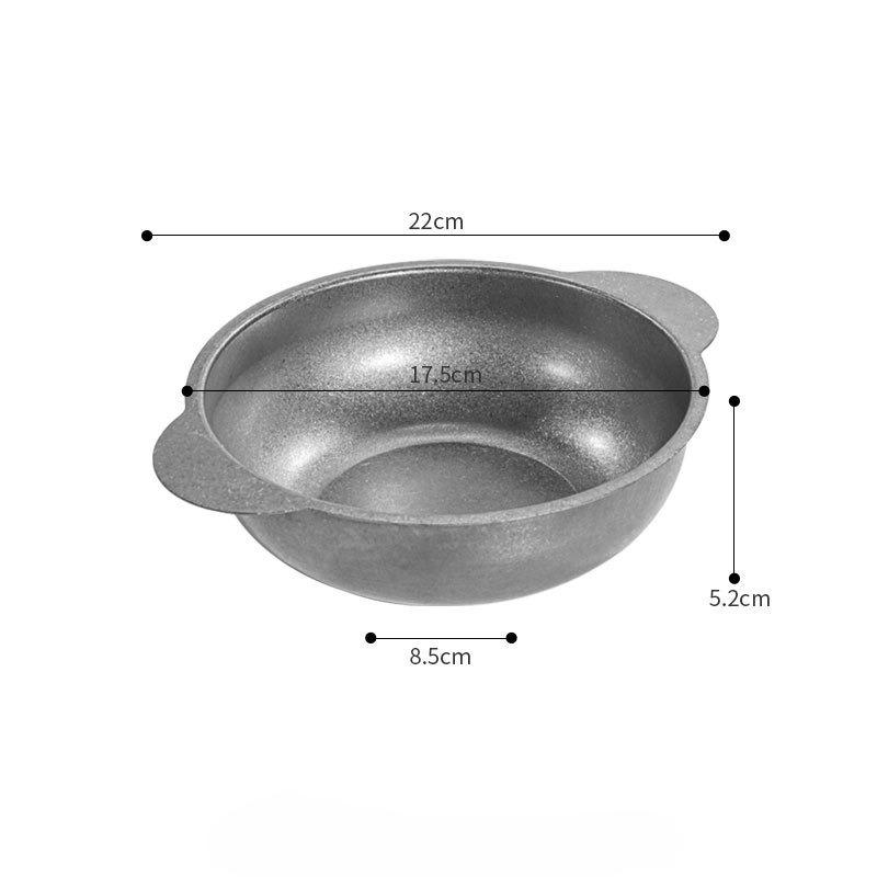 BEPAN 1PC Vintage Stainless Steel Dry Pot Round Plate Commercial Double Ear Pan Fried Chicken Snack Plate Restaurant Tableware
BEPAN 1PC Vintage Stainless Steel Dry Pot Round Plate Commercial Double Ear Pan Fried Chicken Snack Plate Restaurant Tableware