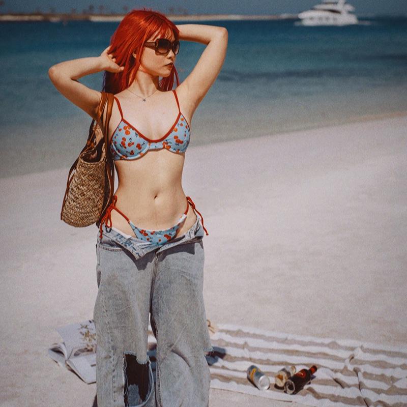 French Chic Women s Bikini Set: Underwire, Small Chest Support, Three-Piece for Autumn-Winter Vacations Extra Large
French Chic Women s Bikini Set: Underwire, Small Chest Support, Three-Piece for Autumn-Winter Vacations Extra Large