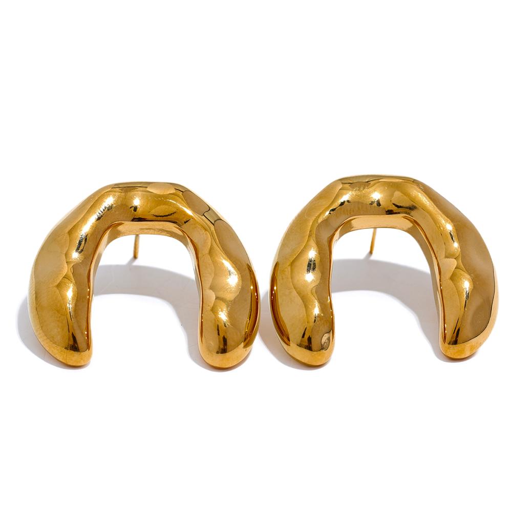 Yhpup Minimalist 316l Stainless Steel Geometric U-shape Unusual Stud Earrings Gold Silver Color Metal Statement Jewelry Gift
Yhpup Minimalist 316l Stainless Steel Geometric U-shape Unusual Stud Earrings Gold Silver Color Metal Statement Jewelry Gift