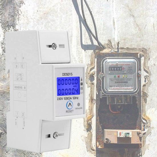 DDS015 5-80A 230V Практический однофазный пластиковый счетчик электроэнергии с четким показанием
DDS015 5-80A 230V Практический однофазный пластиковый счетчик электроэнергии с четким показанием