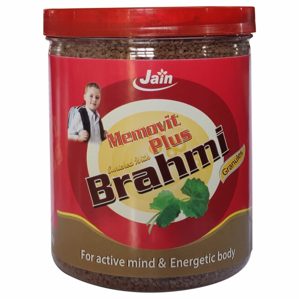 JAIN Memovit Plus Brahmi Granules 500g, Chocolate | 100% Natural Ayurvedic
JAIN Memovit Plus Brahmi Granules 500g, Chocolate | 100% Natural Ayurvedic