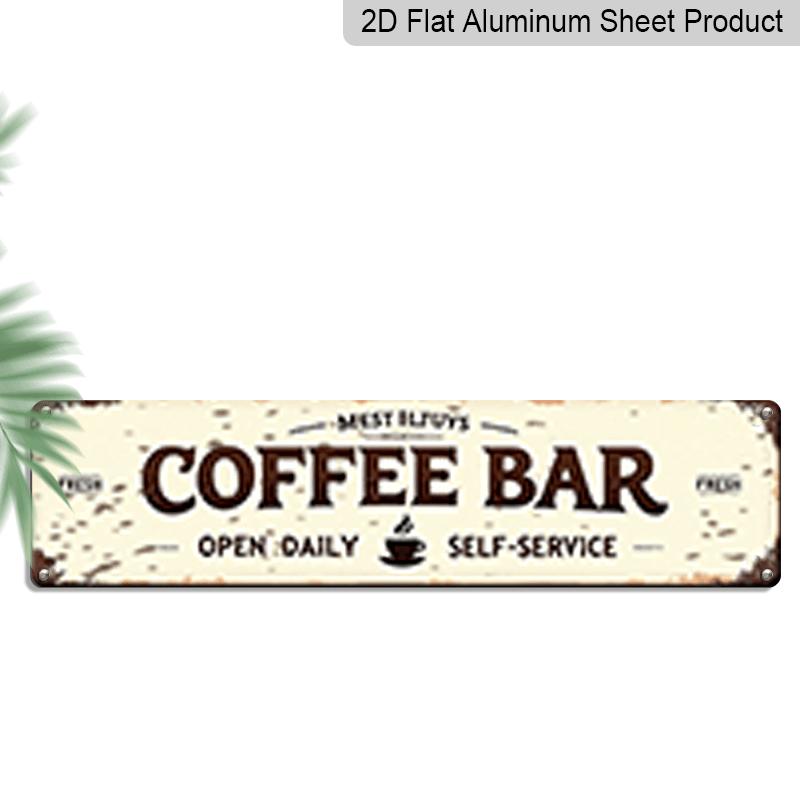 2D Flat - 1pc of Metal Signage Measuring 15.7X3.94 Inches, Featuring A Rustic Coffee Bar Design. This Vintage 2D Flat Print Metal Wall Art Is Perfect 40cm x 10cm
2D Flat - 1pc of Metal Signage Measuring 15.7X3.94 Inches, Featuring A Rustic Coffee Bar Design. This Vintage 2D Flat Print Metal Wall Art Is Perfect 40cm x 10cm