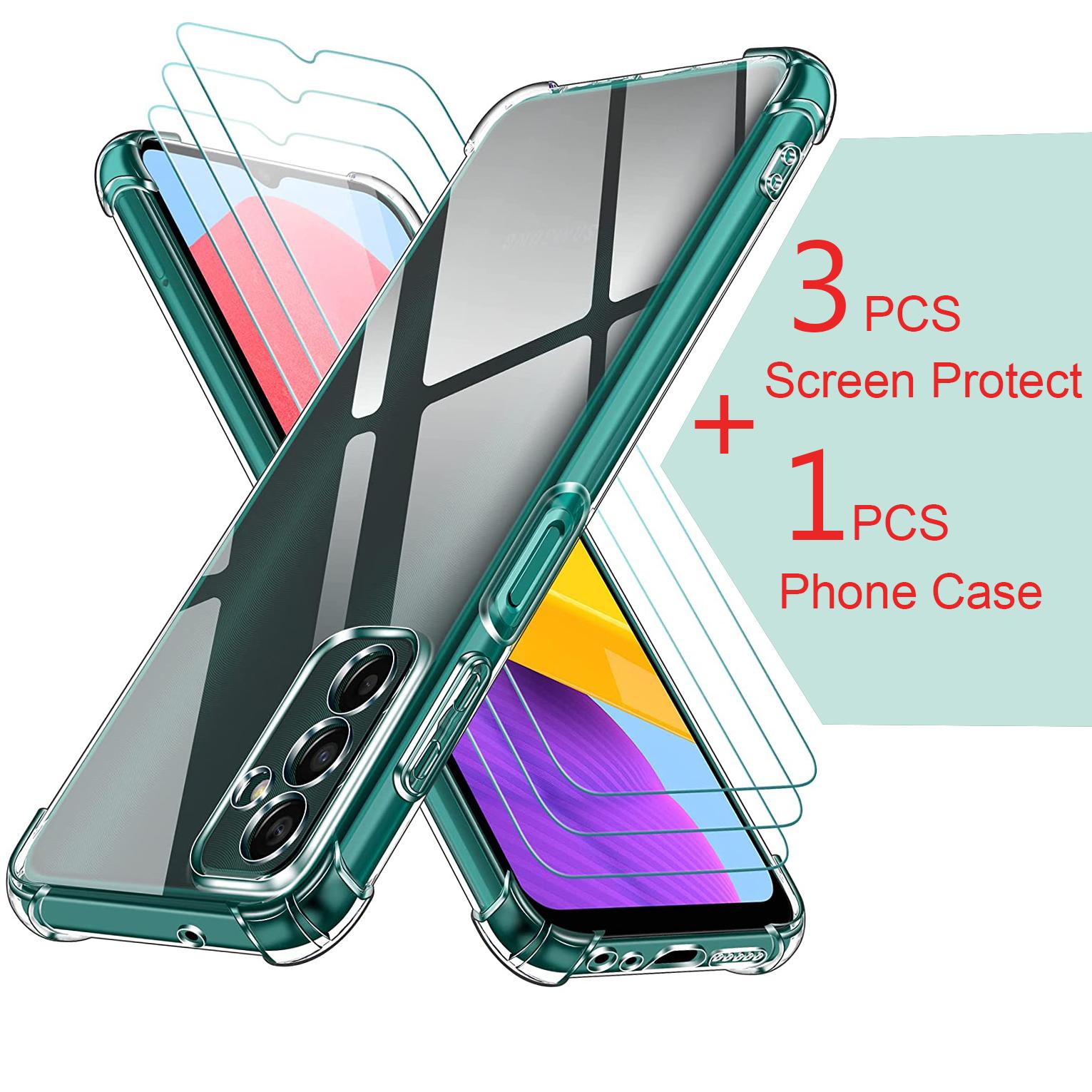 4 IN 1 = 3 ШТ Экран Протцетор + 1 PCS Прозрачный силиконовый чехол для Samsung Galaxy A51 A52 A53 A23 A33 A73 M52 Закаленное стекло Ударопрочная крышка Пленка
4 IN 1 = 3 ШТ Экран Протцетор + 1 PCS Прозрачный силиконовый чехол для Samsung Galaxy A51 A52 A53 A23 A33 A73 M52 Закаленное стекло Ударопрочная крышка Пленка