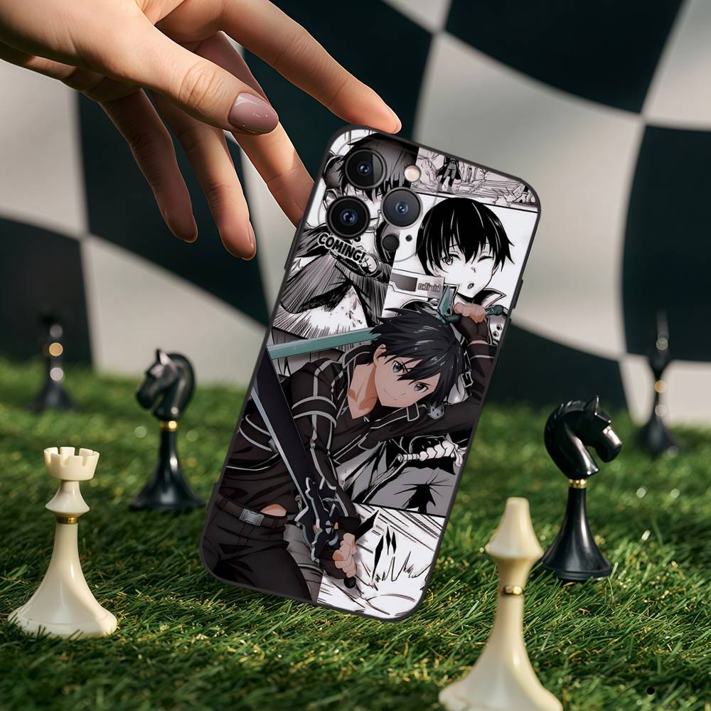 S-Sword Art O-Online SAO Kirigaya Silicone Case For Iphone 17 Air 16 15 14 13 12 11 Pro Max Plus Basic Case iPhone 11 pro
S-Sword Art O-Online SAO Kirigaya Silicone Case For Iphone 17 Air 16 15 14 13 12 11 Pro Max Plus Basic Case iPhone 11 pro