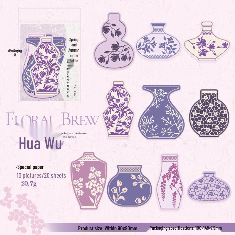 Ketchup Girl Ceramic Bottle Sticker Pack: Spring & Autumn Series for DIY Journaling and Collage.
Ketchup Girl Ceramic Bottle Sticker Pack: Spring & Autumn Series for DIY Journaling and Collage.
