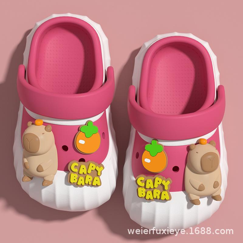 Capybara children s summer cartoon cute sandals for boys and girls, odor-resistant, non-slip, soft-soled baby beach clogs 15Code【Inner Length14CM
Capybara children s summer cartoon cute sandals for boys and girls, odor-resistant, non-slip, soft-soled baby beach clogs 15Code【Inner Length14CM