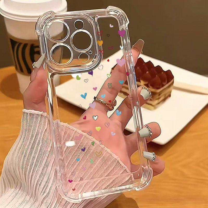 Colorful Small Heart iPhone 16 Pro Max Case, Drop-proof Transparent Design for Models 11, 12, 13, 14, 15, 16 - Perfect for Women iPhone 16
Colorful Small Heart iPhone 16 Pro Max Case, Drop-proof Transparent Design for Models 11, 12, 13, 14, 15, 16 - Perfect for Women iPhone 16