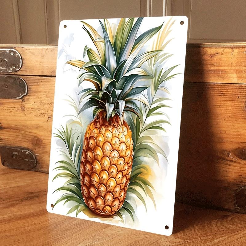 1 piece of tropical pineapple decorative tin painting, modern minimalist living room wall hanging, home art decorative painting, (as the picture,20x30cm)
1 piece of tropical pineapple decorative tin painting, modern minimalist living room wall hanging, home art decorative painting, (as the picture,20x30cm)