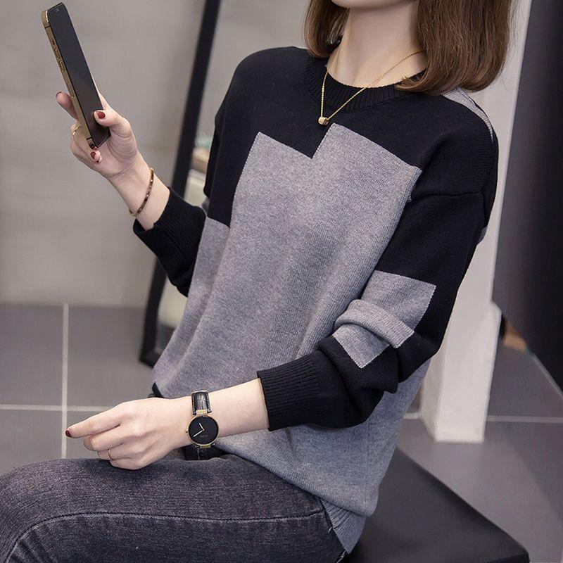 Женский свитер с круглым вырезом, пуловеры с длинными рукавами, осенне-зимний базовый джемпер, трикотаж, теплая женская одежда 2XL
Женский свитер с круглым вырезом, пуловеры с длинными рукавами, осенне-зимний базовый джемпер, трикотаж, теплая женская одежда 2XL