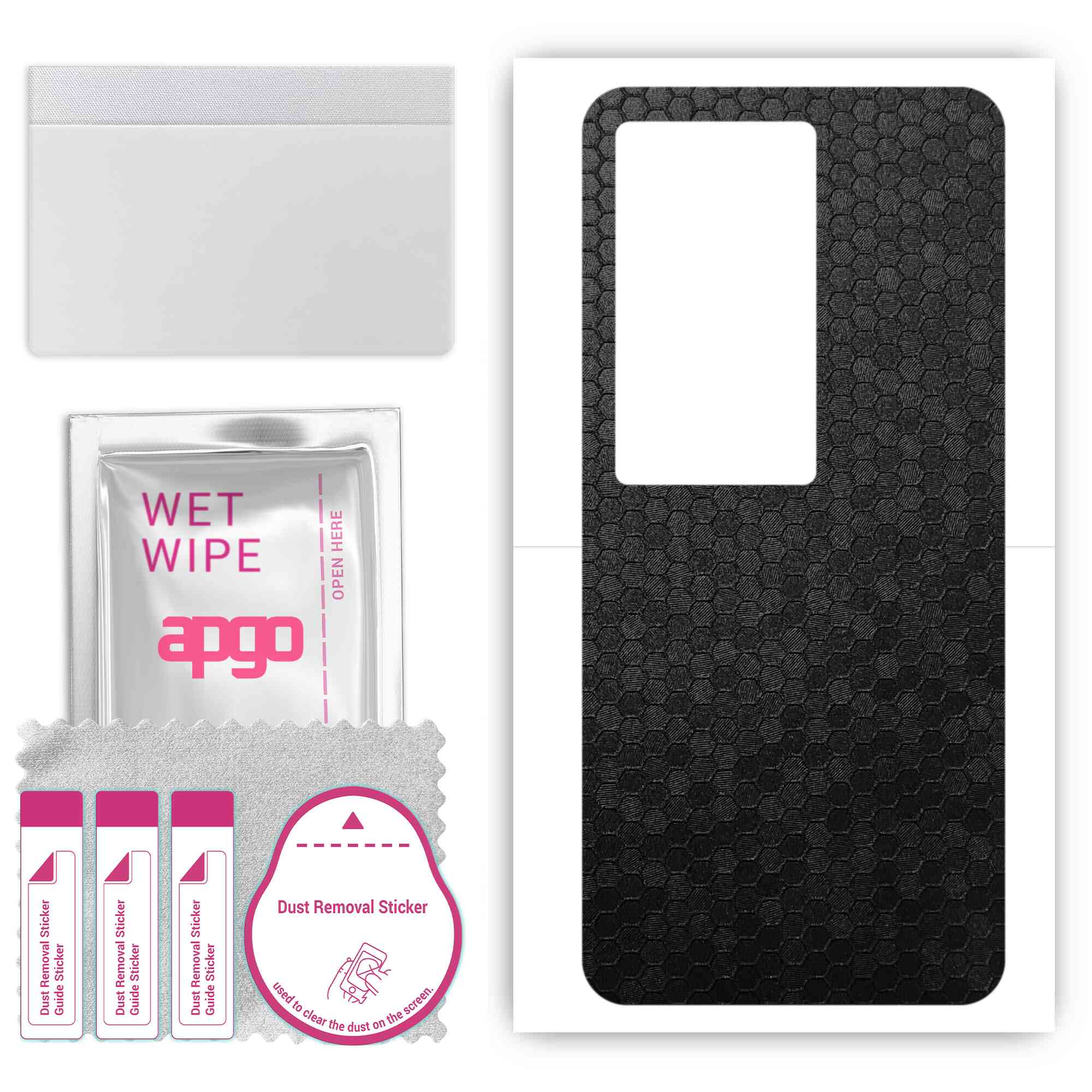 apgo Protective Skin Sticker for the back compatible with Vivo IQOO 11 Pro, Wrap Film, Foil, Vinyl - Pattern Black Honeycomb
apgo Protective Skin Sticker for the back compatible with Vivo IQOO 11 Pro, Wrap Film, Foil, Vinyl - Pattern Black Honeycomb