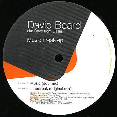 12inch Record DAVID BEARD - Music Freak EP LJJCTT002 Lajja Cotton 2007 Portugal Dance & Electronica Used
12inch Record DAVID BEARD - Music Freak EP LJJCTT002 Lajja Cotton 2007 Portugal Dance & Electronica Used