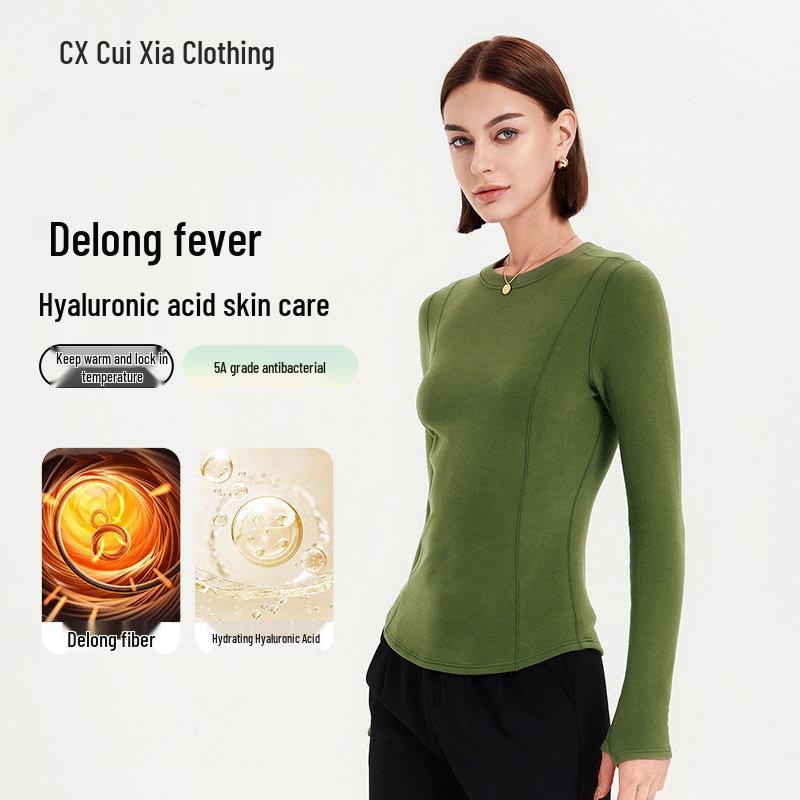 Women s Round Neck Slimming Long Sleeve Top - Velvet Base Layer for Spring and Autumn L
Women s Round Neck Slimming Long Sleeve Top - Velvet Base Layer for Spring and Autumn L