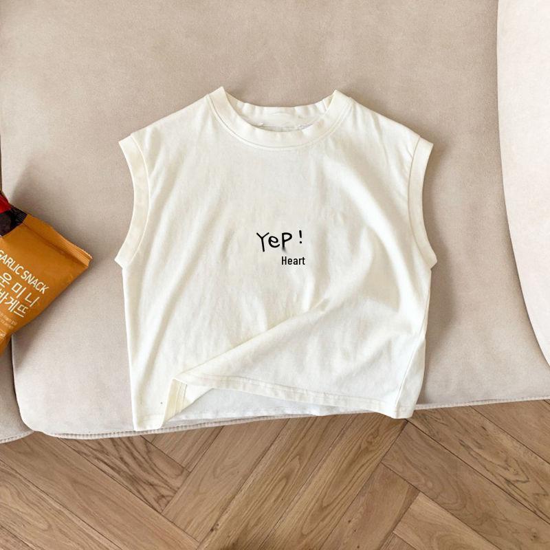 Модная хлопковая футболка без рукавов для детей 2024 – Милый летний жилет для мальчиков и девочек 120
Модная хлопковая футболка без рукавов для детей 2024 – Милый летний жилет для мальчиков и девочек 120