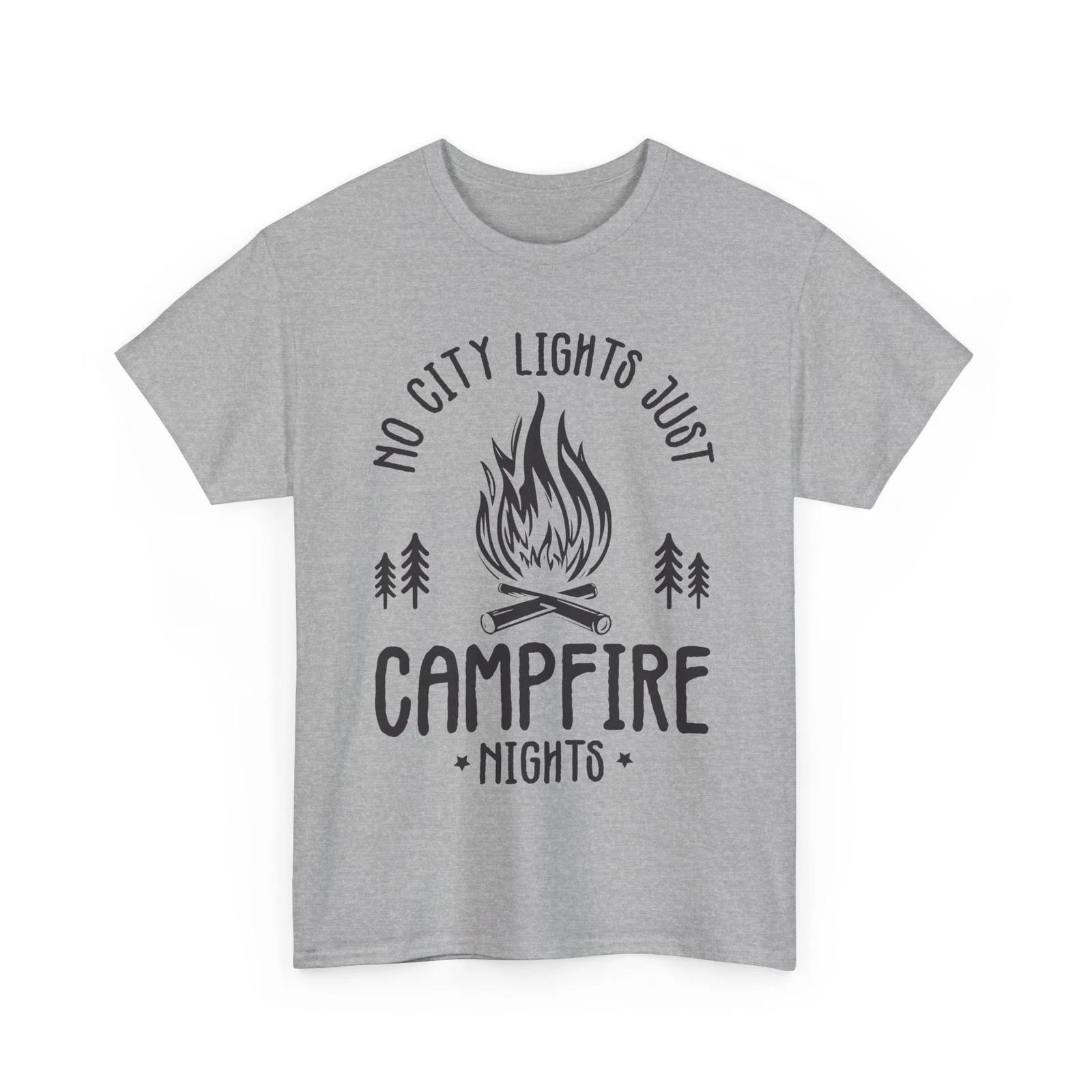 no city lights just campfire nights T-Shirt | Mountain Adventure Hiking Shirt L
no city lights just campfire nights T-Shirt | Mountain Adventure Hiking Shirt L