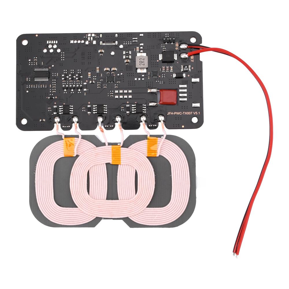 20W 3 Coil High Power Wireless Charger Module Type-C For Qi Wireless Charger Transmitter Module DC12V-24V Car PCBA Circuit Board
20W 3 Coil High Power Wireless Charger Module Type-C For Qi Wireless Charger Transmitter Module DC12V-24V Car PCBA Circuit Board