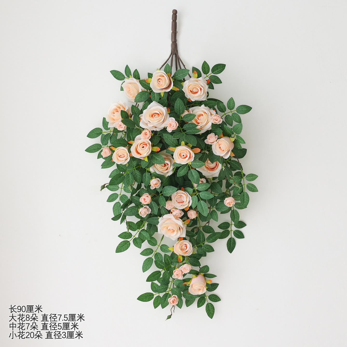 Simulated Rose Vine Bionic Wall Covering Hanging Decoration Green Plants Fake Flower Vine Wall Hanging Flowers Hanging Flowers 1pc
Simulated Rose Vine Bionic Wall Covering Hanging Decoration Green Plants Fake Flower Vine Wall Hanging Flowers Hanging Flowers 1pc