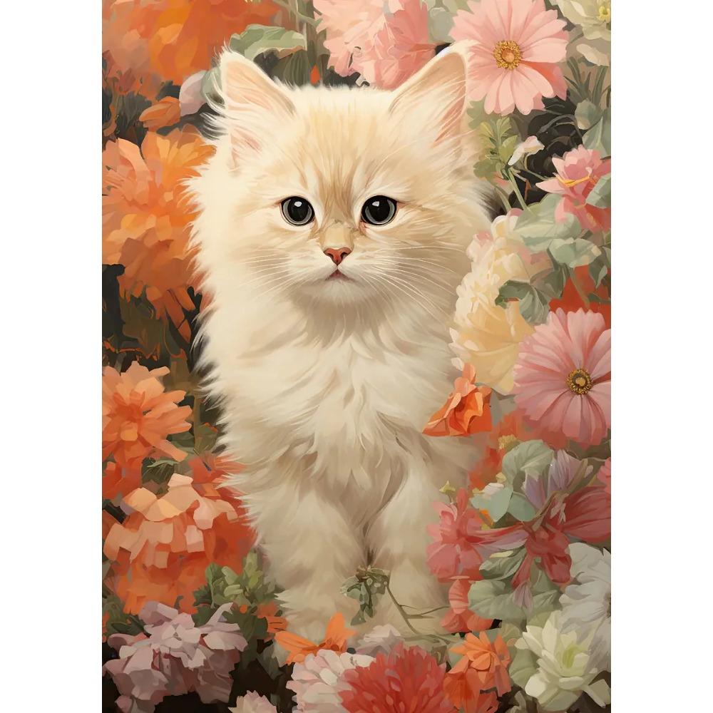 Playful Cat Flower Oil Posters Butterfly Ducklings Bell Modern Prints Canvas Painting Wall Art Pictures Home Living Room Decor 21X30CMNo Framed
Playful Cat Flower Oil Posters Butterfly Ducklings Bell Modern Prints Canvas Painting Wall Art Pictures Home Living Room Decor 21X30CMNo Framed