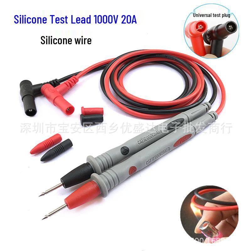 Universal Silicone Multimeter Test Leads 20A Antifreeze
Universal Silicone Multimeter Test Leads 20A Antifreeze