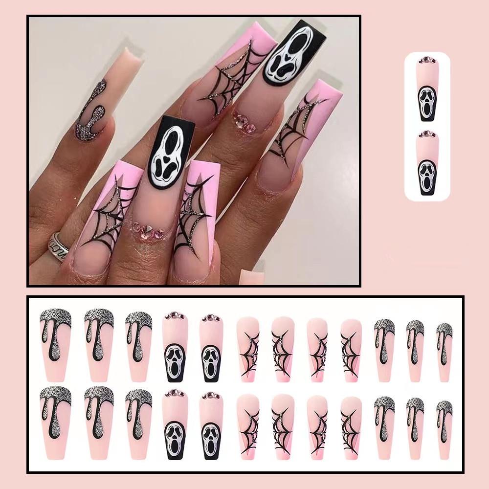 Grim Reaper Skeleton Spiderweb Halloween Nail Art Patches - Reusable False Nail Pieces
Grim Reaper Skeleton Spiderweb Halloween Nail Art Patches - Reusable False Nail Pieces