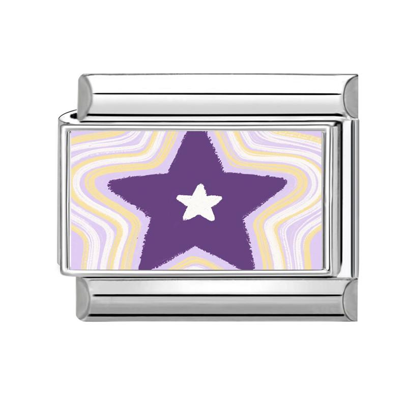1 Piece 304 Stainless Steel Purple Exquisite Italian Charm Links For DIY Bracelet Jewelry Making Fit 9mmRectangle 10mm x 9mm 10x9mm
1 Piece 304 Stainless Steel Purple Exquisite Italian Charm Links For DIY Bracelet Jewelry Making Fit 9mmRectangle 10mm x 9mm 10x9mm