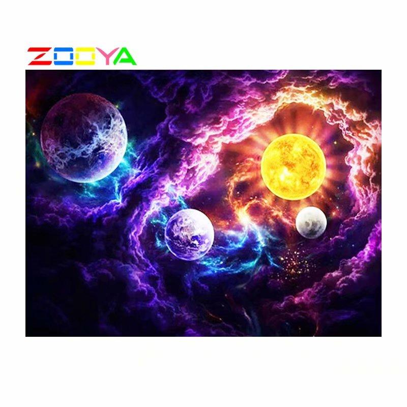 ZOOYA 5D DIY Алмазная вышивка Вселенная Стразы Искусство алмазная живопись Пейзаж Набор для вышивки крестом Украшение стены
ZOOYA 5D DIY Алмазная вышивка Вселенная Стразы Искусство алмазная живопись Пейзаж Набор для вышивки крестом Украшение стены