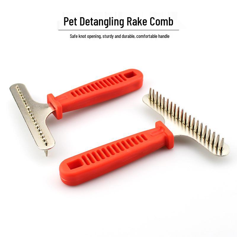 Расческа для питомцев с красной ручкой: Пластиковый инструмент для распутывания шерсти для собак и кошек с длинной шерстью
Расческа для питомцев с красной ручкой: Пластиковый инструмент для распутывания шерсти для собак и кошек с длинной шерстью