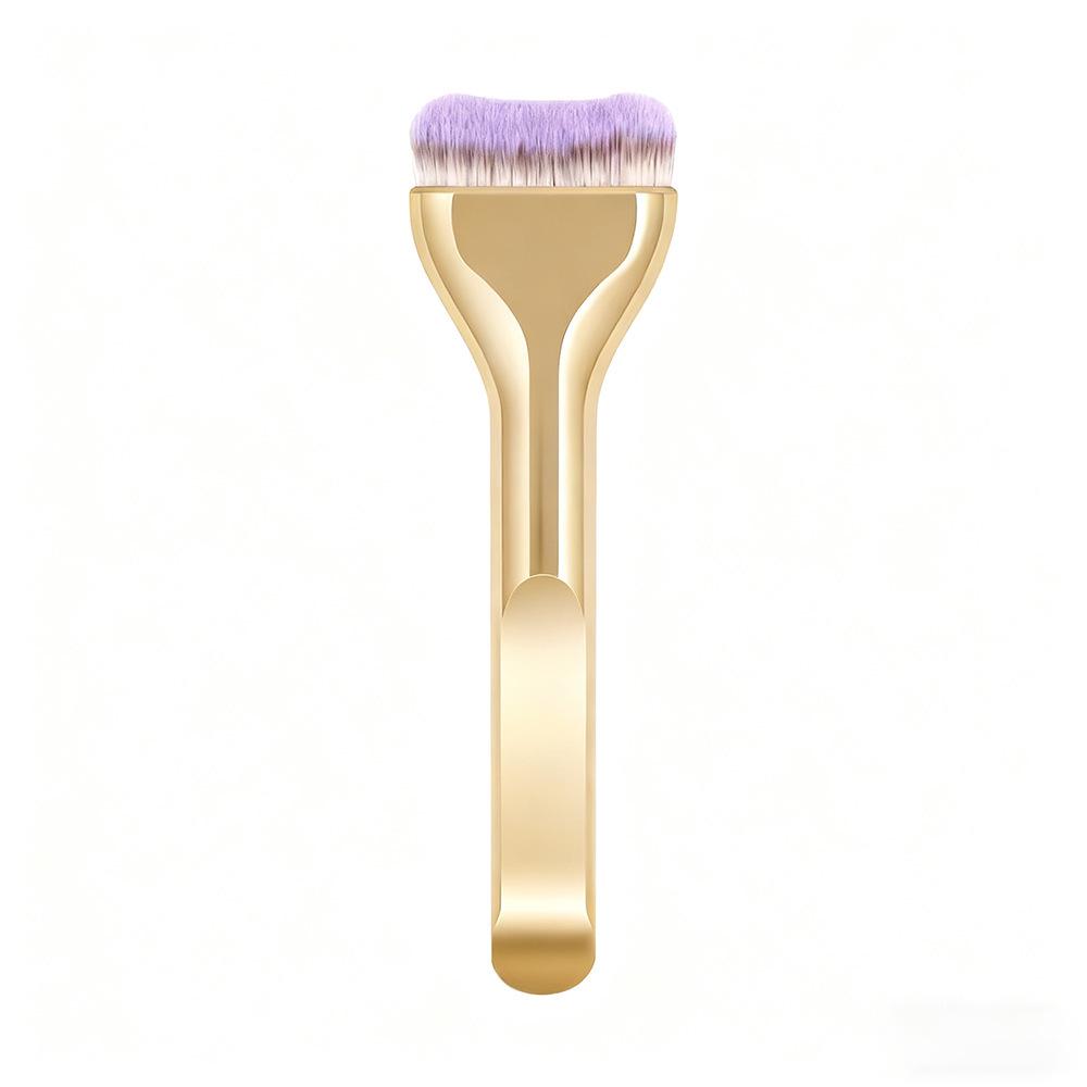 Tongue-Shaped Flat-Head Foundation Brush - Seamless & Irregular Fan-Shaped Beauty Tool.
Tongue-Shaped Flat-Head Foundation Brush - Seamless & Irregular Fan-Shaped Beauty Tool.