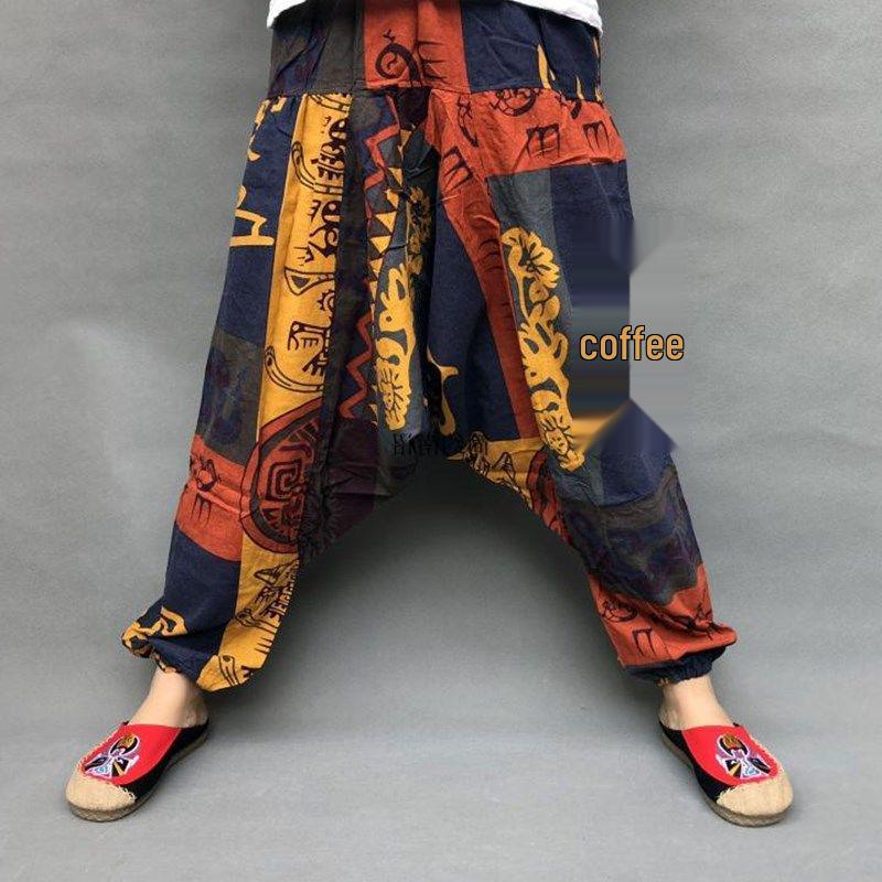 Nepal Dongba Unisex Wide Crotch Bloomers, Ethnic Style Thai Cotton Dance Pants, Large Size One Size
Nepal Dongba Unisex Wide Crotch Bloomers, Ethnic Style Thai Cotton Dance Pants, Large Size One Size