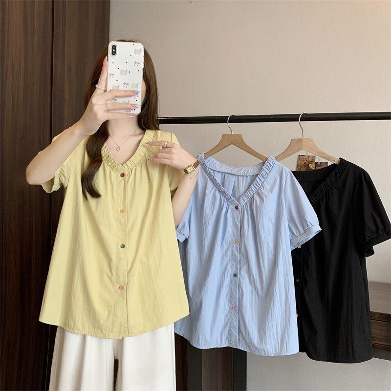 Colorful Button V-neck Women s Shirts Comfortable Casual Summer Blouse Korean Minimalist Versatile Ladies Clothing One Size синий
Colorful Button V-neck Women s Shirts Comfortable Casual Summer Blouse Korean Minimalist Versatile Ladies Clothing One Size синий