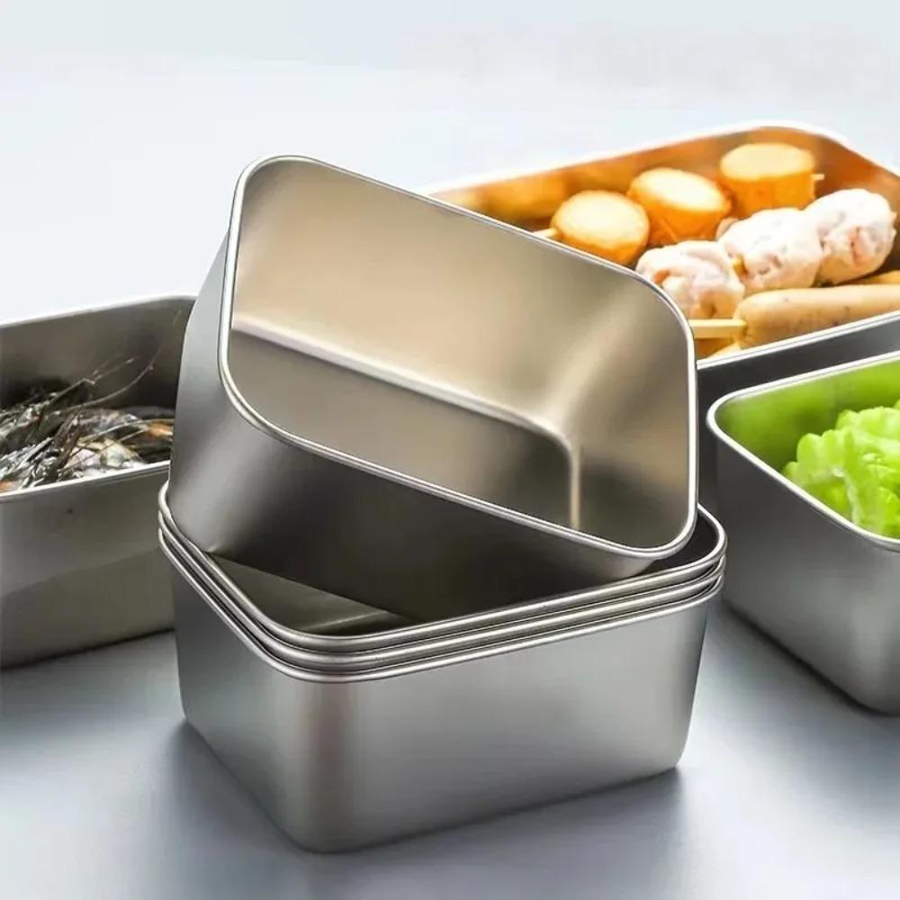 4pcs Stackable Fresh-Keeping Box Stainless Steel Food Container Food Storage Box Commercial 4pcs
4pcs Stackable Fresh-Keeping Box Stainless Steel Food Container Food Storage Box Commercial 4pcs