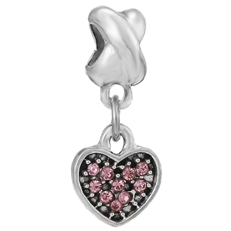 New Silver Plated Pink Diamond Butterfly Alloy Large Hole Charm Beads For DIY Bracelet Necklace Jewelry Accessories Gift
New Silver Plated Pink Diamond Butterfly Alloy Large Hole Charm Beads For DIY Bracelet Necklace Jewelry Accessories Gift