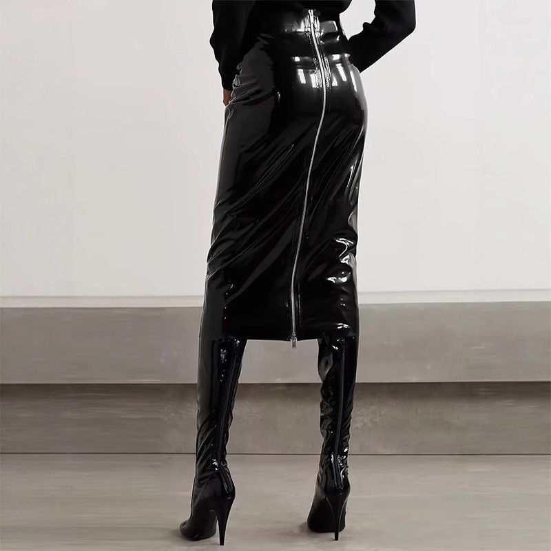 Cross-Border Foreign Trade European and American Amazon Women s Fashion Ins-Style Leather Skirt Mirror Pu Leather Long Skirt Elegant Bodycon Skirt Black XXL
Cross-Border Foreign Trade European and American Amazon Women s Fashion Ins-Style Leather Skirt Mirror Pu Leather Long Skirt Elegant Bodycon Skirt Black XXL