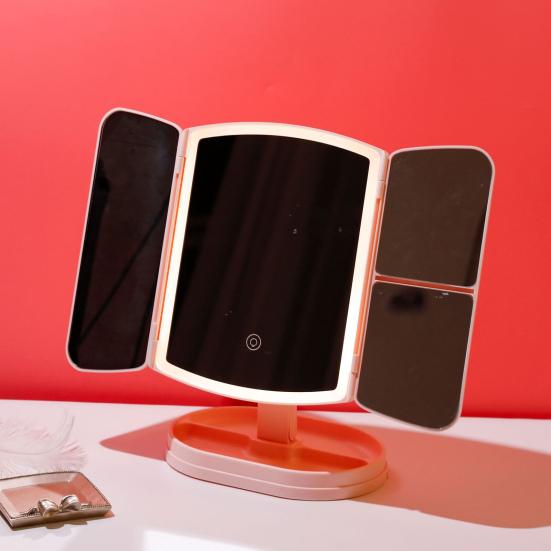 1 комплект зеркал для макияжа, удобное для переноски, USB-зарядка, портативное складное зеркало для туалетного столика со светодиодной подсветкой, ежедневное использование белый
1 комплект зеркал для макияжа, удобное для переноски, USB-зарядка, портативное складное зеркало для туалетного столика со светодиодной подсветкой, ежедневное использование белый