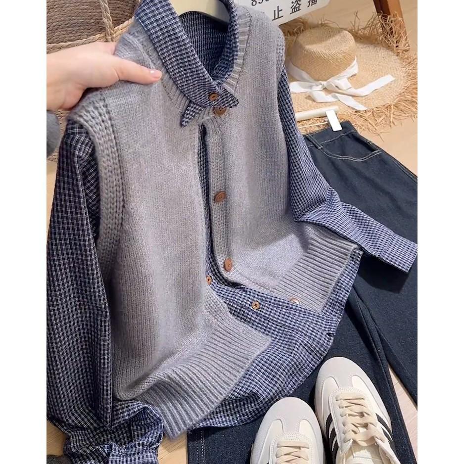 2025 A/W Korean Plus Size Women s Round Neck Long Sleeve Knit Vest Shirt L (recommended 100-120 kg)
2025 A/W Korean Plus Size Women s Round Neck Long Sleeve Knit Vest Shirt L (recommended 100-120 kg)