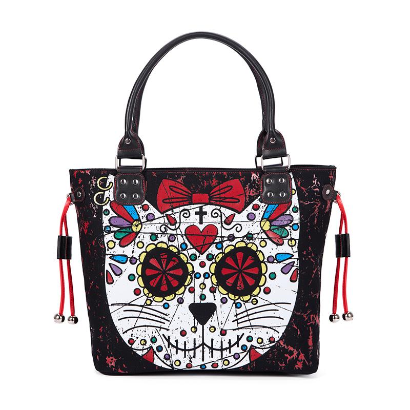 JIEROTYX Skull Bag Handbag Purse for Women Fashion Casual Tote Luxury Shoulder Messenger Bolsa Goth Female Top-handle Bags чорний
JIEROTYX Skull Bag Handbag Purse for Women Fashion Casual Tote Luxury Shoulder Messenger Bolsa Goth Female Top-handle Bags чорний