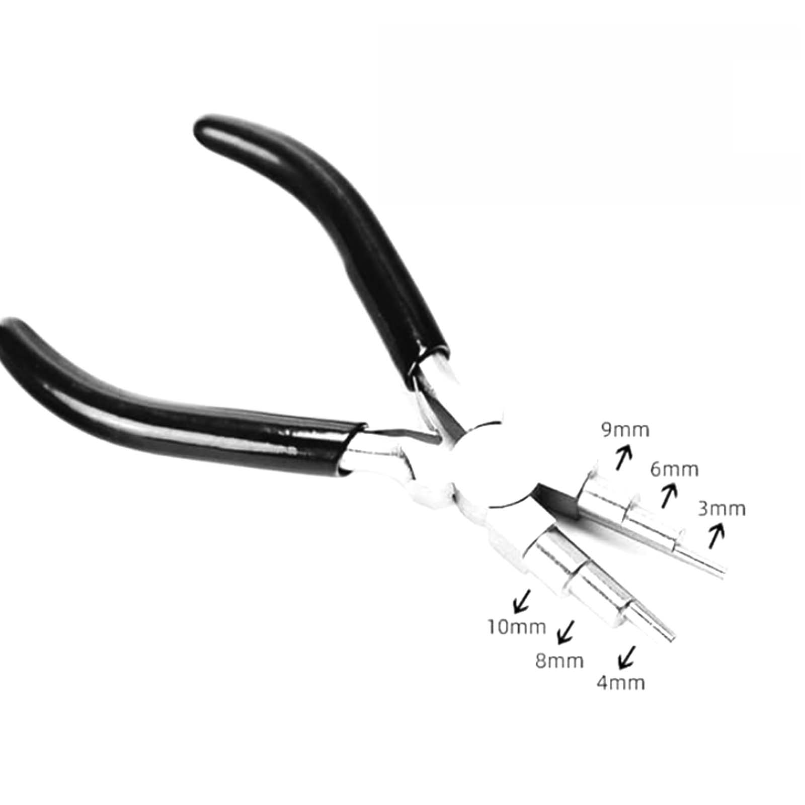 6-in-1 Round Nose Jewelry Making Pliers, 6 Sizes for Wire Versatile Looping Winding Shaping Tool 145mm
6-in-1 Round Nose Jewelry Making Pliers, 6 Sizes for Wire Versatile Looping Winding Shaping Tool 145mm