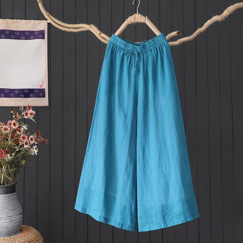DIMANAF Summer 2025 Plus Size Women Vintage Casual Loose Wide Leg Pants Basic Elastic High Waist Linen Pants Thin Trousers 2XL синій
DIMANAF Summer 2025 Plus Size Women Vintage Casual Loose Wide Leg Pants Basic Elastic High Waist Linen Pants Thin Trousers 2XL синій