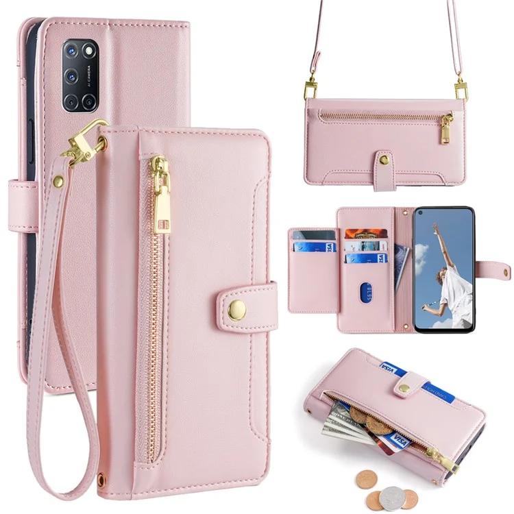 For OPPO A52 / A72 / A92 4G Case Zipper Pocket Leather Flip Stand Phone Cover with Straps
For OPPO A52 / A72 / A92 4G Case Zipper Pocket Leather Flip Stand Phone Cover with Straps