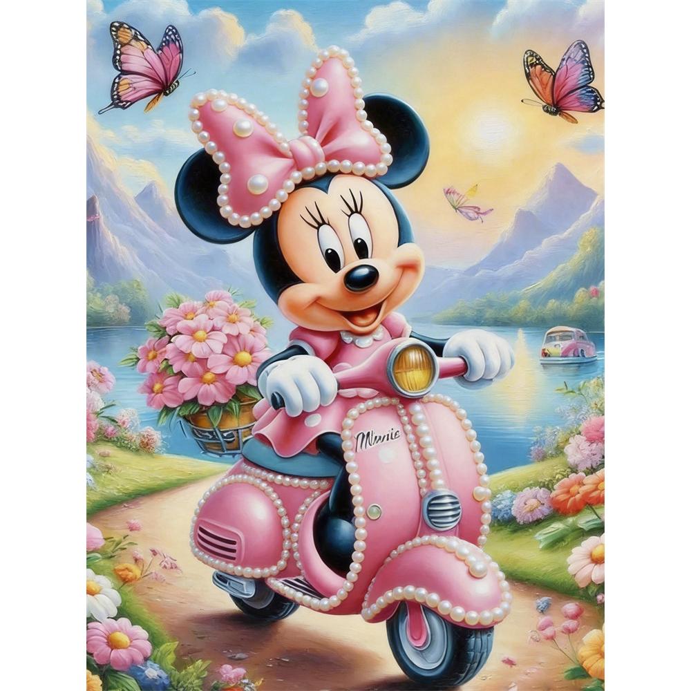 Disney Pearl Painting Set Minnie Riding A Pearl Motorbike Exquisite and Sparkling Artwork Perfect for Home Wall Decoration and Handmade Gifts 35x45cm
Disney Pearl Painting Set Minnie Riding A Pearl Motorbike Exquisite and Sparkling Artwork Perfect for Home Wall Decoration and Handmade Gifts 35x45cm