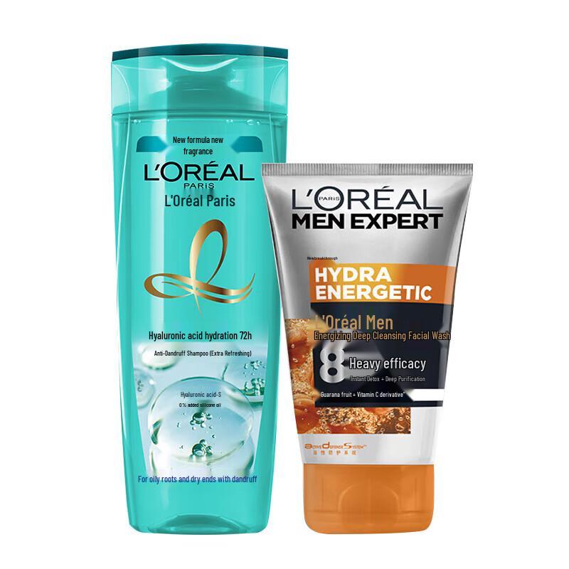 L Oréal Hyaluronic Acid Hydrating Anti-Dandruff Shampoo with Men s Cleanser Set
L Oréal Hyaluronic Acid Hydrating Anti-Dandruff Shampoo with Men s Cleanser Set