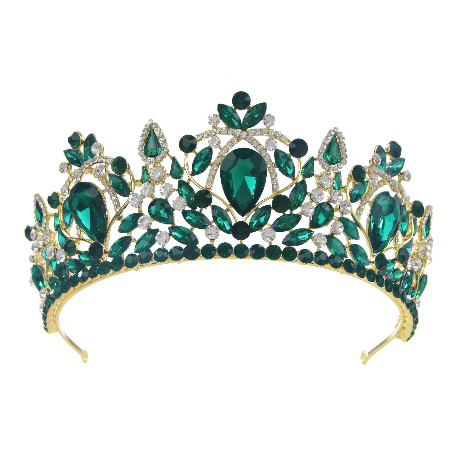 Spring European and American Hair Accessories Bridal Crown Tiara Crystal Alloy Electroplating Princess Baroque Wedding Jewelry
Spring European and American Hair Accessories Bridal Crown Tiara Crystal Alloy Electroplating Princess Baroque Wedding Jewelry