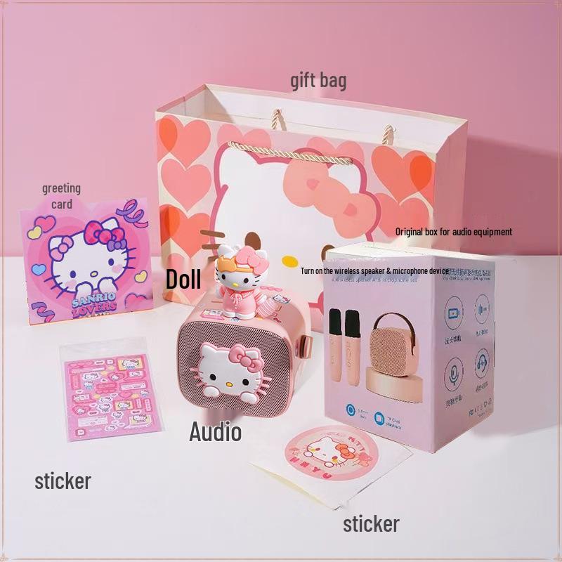 Bluetooth-колонка та програвач платівок Hello Kitty: Милий дизайн кішки KT з мікрофоном - Ідеальний подарунок на день народження для дівчат та подруг
Bluetooth-колонка та програвач платівок Hello Kitty: Милий дизайн кішки KT з мікрофоном - Ідеальний подарунок на день народження для дівчат та подруг