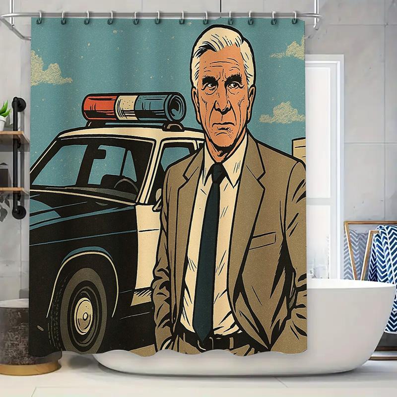 Vintage Police Detective Movie Shower Curtain Waterproof Theater Backdrop Film Noir Decor Home Decor Gift W60H190(CM)-1 Pcs
Vintage Police Detective Movie Shower Curtain Waterproof Theater Backdrop Film Noir Decor Home Decor Gift W60H190(CM)-1 Pcs