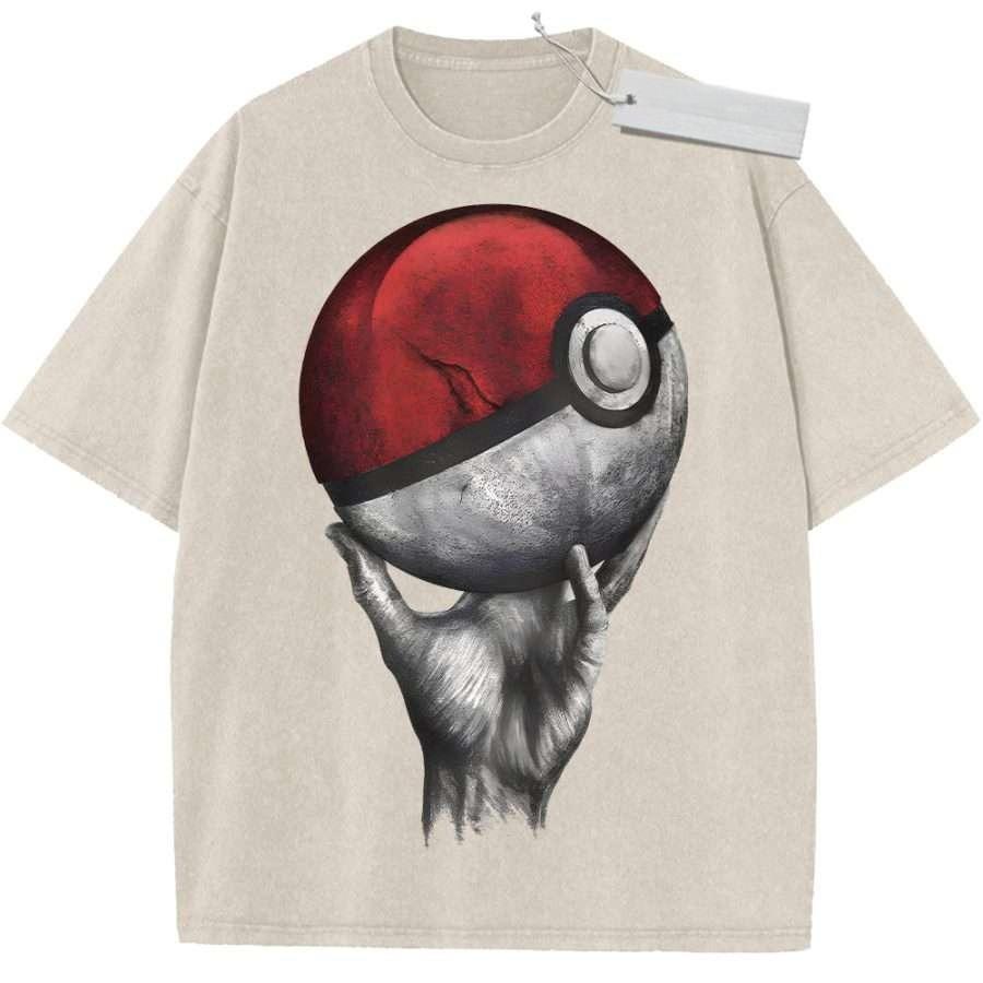 Summer Mens Black Washed T Shirt Pokmon Grim Pokball Skeleton Hand Dark Style High Quality Fabric for Casual M
Summer Mens Black Washed T Shirt Pokmon Grim Pokball Skeleton Hand Dark Style High Quality Fabric for Casual M