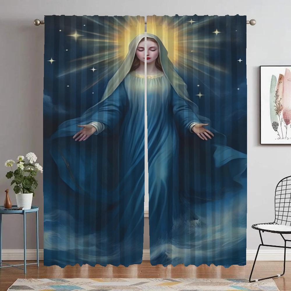 Anti-mosquito Curtains for Living Room Virgin Mary Shades Partition Window Curtain for Room 2 Panel Halloween Decoration Kitchen W50xH70cmx2pcs-CL
Anti-mosquito Curtains for Living Room Virgin Mary Shades Partition Window Curtain for Room 2 Panel Halloween Decoration Kitchen W50xH70cmx2pcs-CL