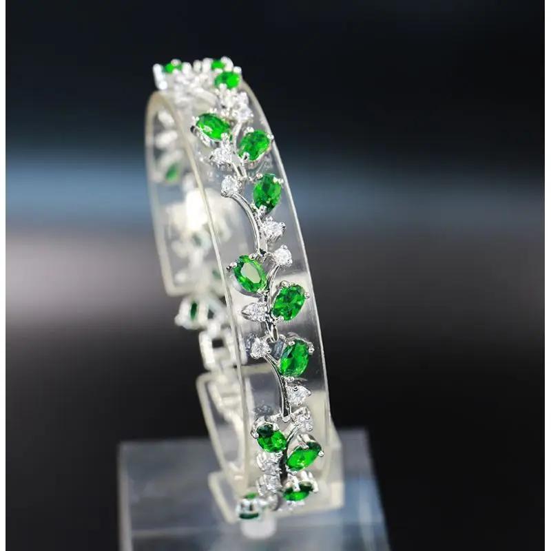 Elegant Leaf Dazzle Green Cubic Zirconia Gold Color Tennis Charm Bracelet Bracelet Women s Pageant Party Jewelry Gift 19CM
Elegant Leaf Dazzle Green Cubic Zirconia Gold Color Tennis Charm Bracelet Bracelet Women s Pageant Party Jewelry Gift 19CM