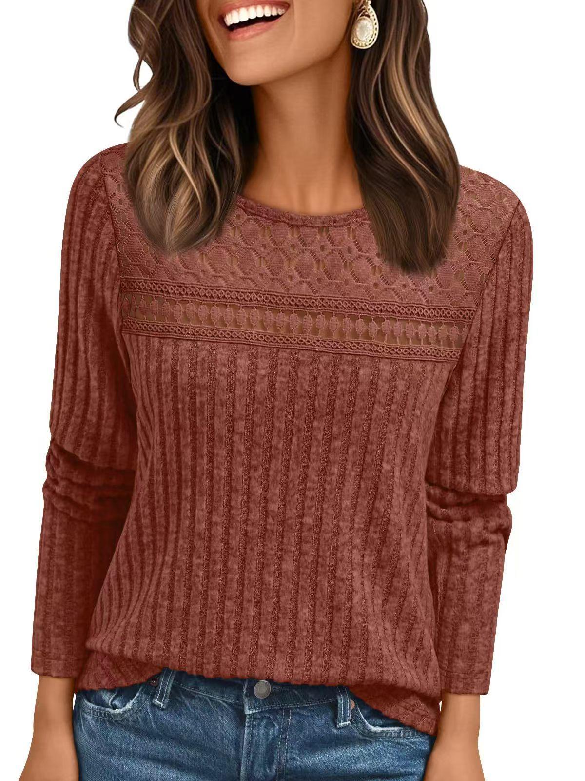 2025 Autumn Casual Ribbed Loose Pullover Long Sleeve T-Shirt XL
2025 Autumn Casual Ribbed Loose Pullover Long Sleeve T-Shirt XL